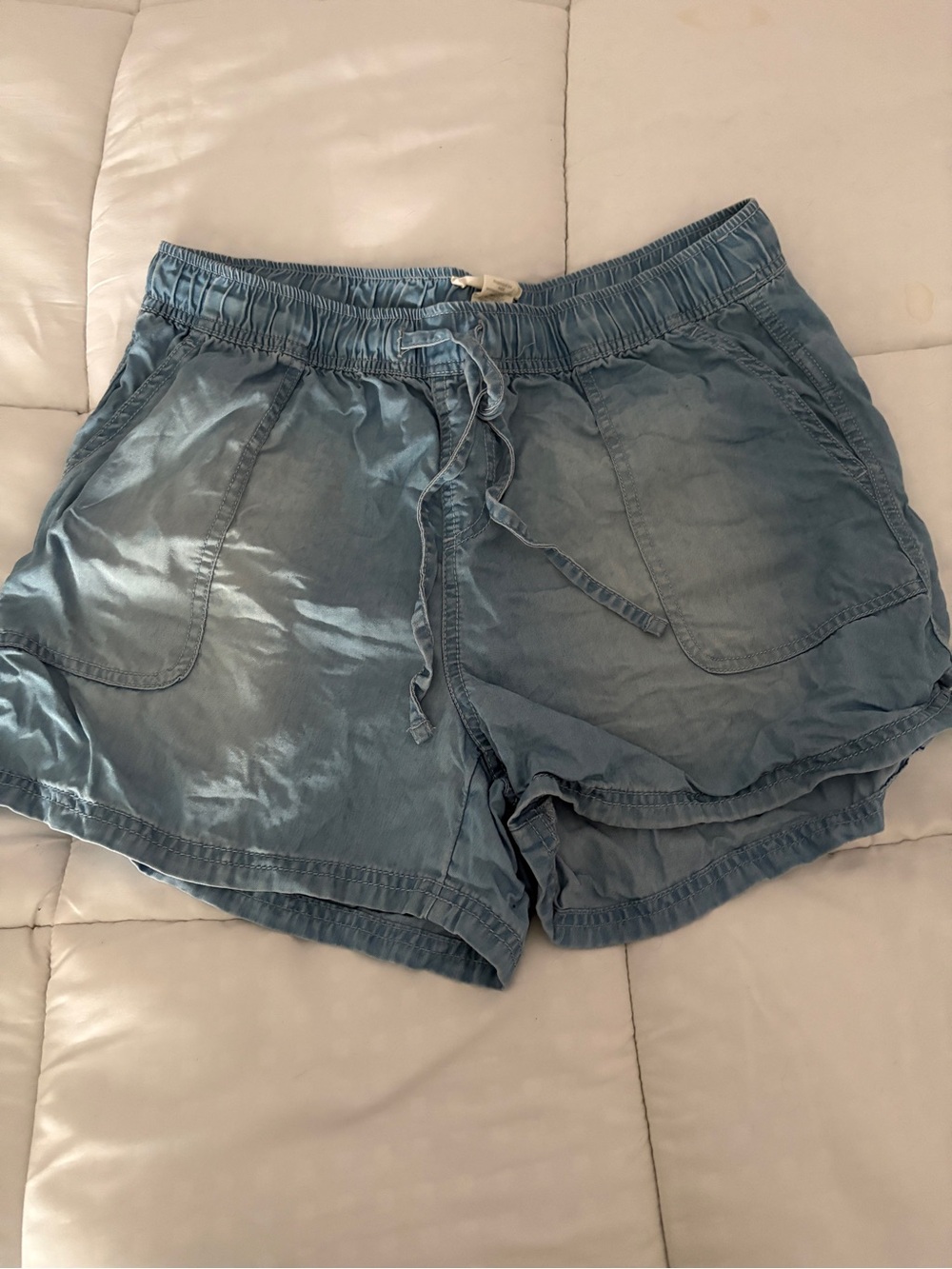 C&C California Light Blue Drawstring Athletic Shorts